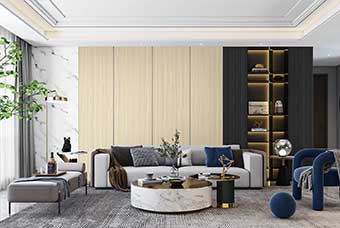 秦皇岛轻奢风格-客厅