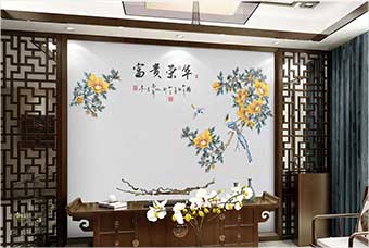 秦皇岛森佰汇航空纤维墙咔（富贵荣华）